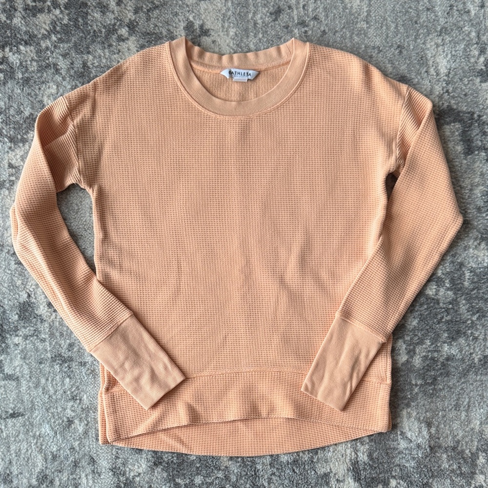 Athleta Coaster Luxe Waffle Sweatshirt